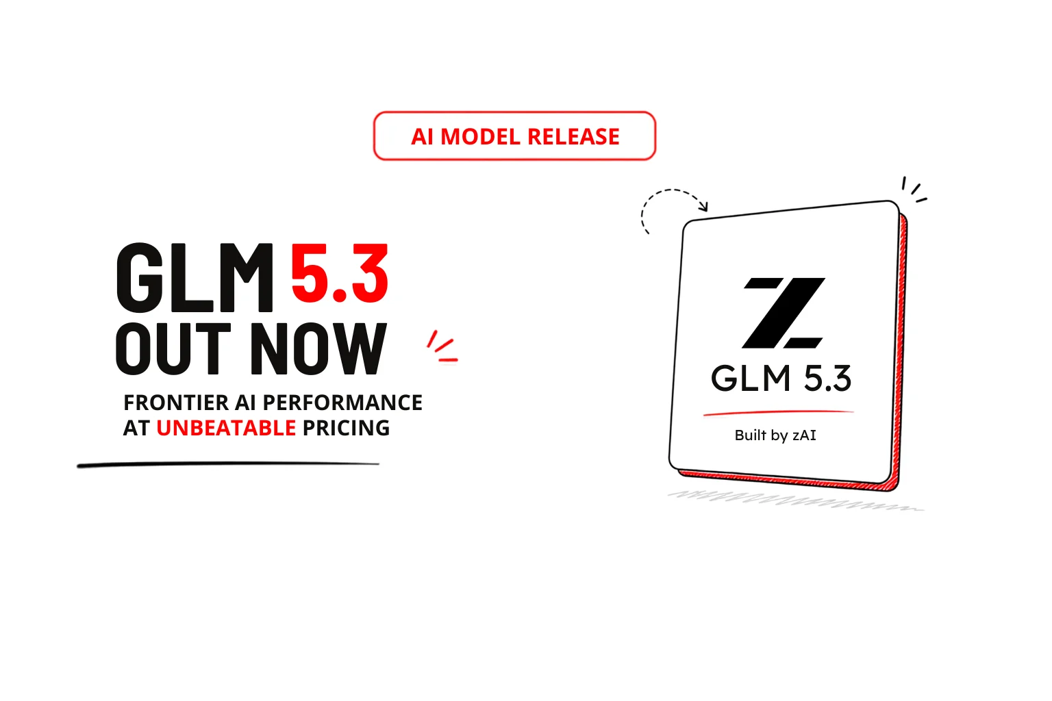GLM-5.3 and ZCode Launch Hero
