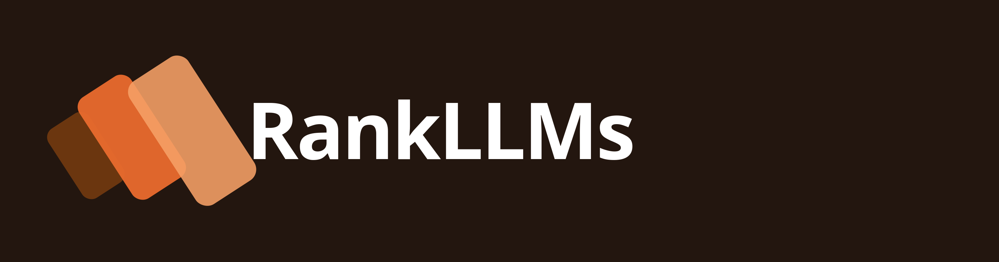 RankLLMs horizontal logo on an obsidian background