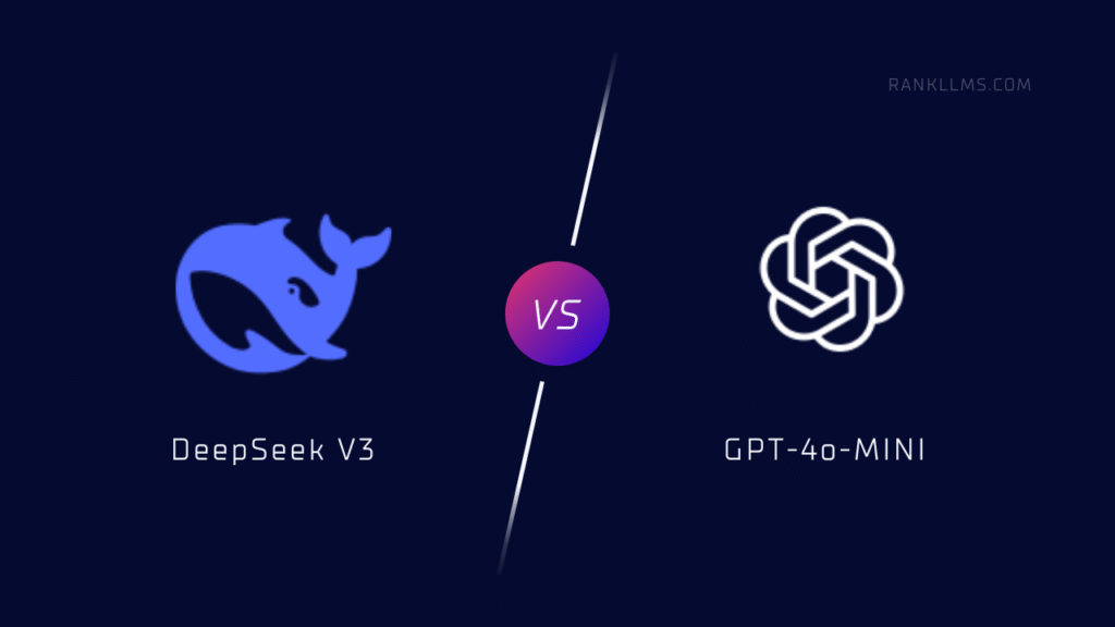 DeepSeek V3 vs GPT-4o Mini