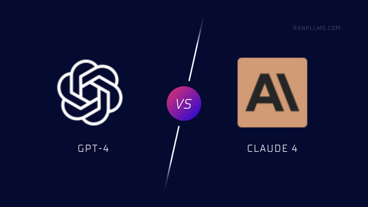 GPT-4 vs Claude 4