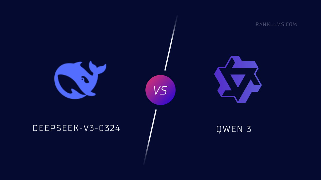 DeepSeek-V3-0324 vs Qwen 3
