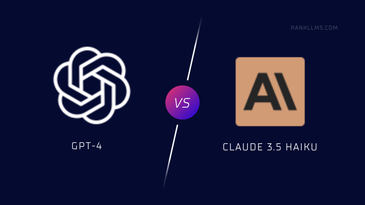 GPT-4 vs Claude 3.5 Haiku