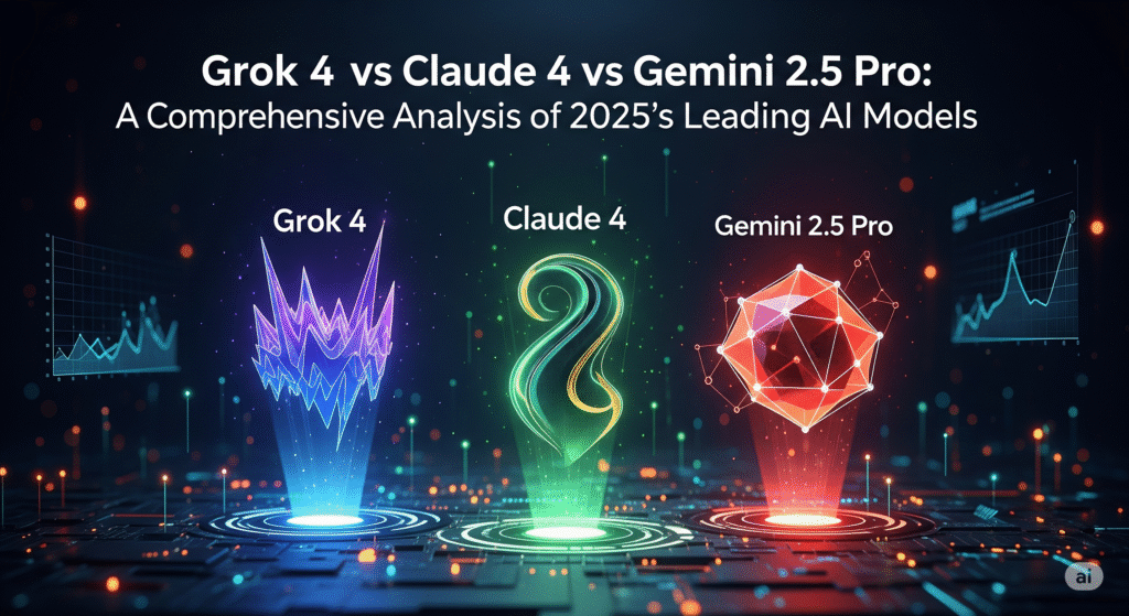 Grok 4 vs Claude 4 vs Gemini 2.5 Pro