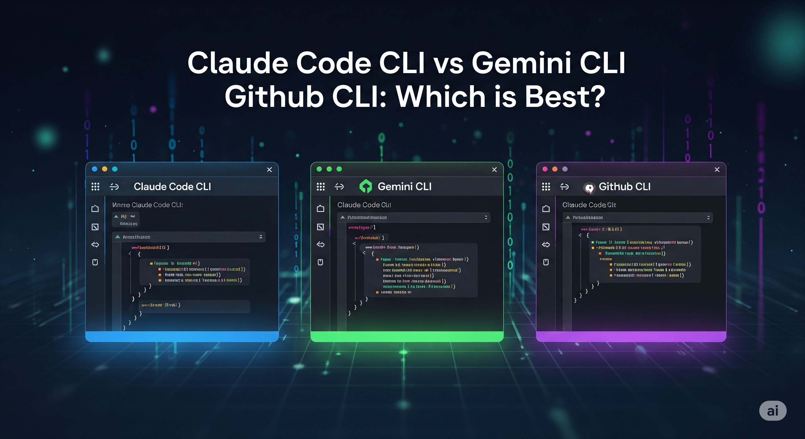 Claude Code CLI vs Gemini CLI vs Github CLI