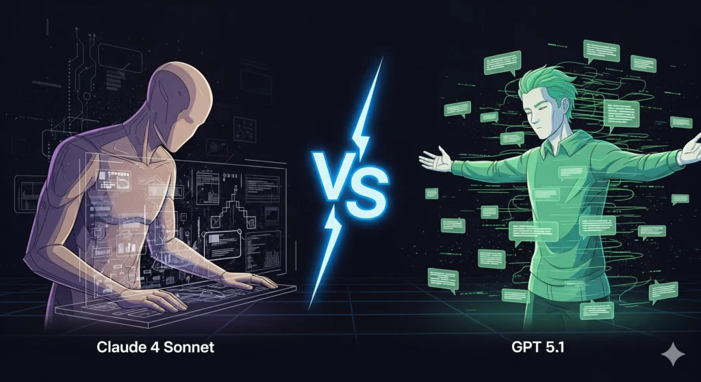 Claude 4 Sonnet vs GPT 5.1
